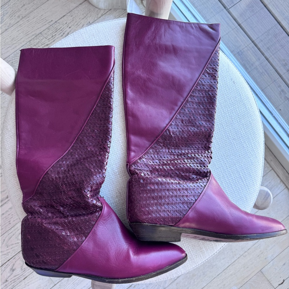 Evan Picone Red Heeled Boots